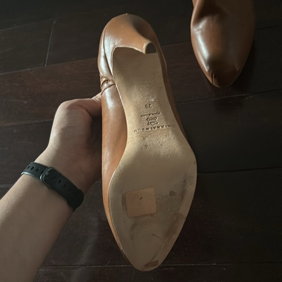 Brian Atwood Camel Platform Booties (Size 39) - Picture 5 of 7